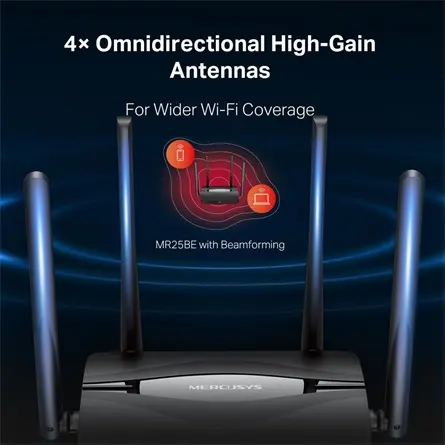 Mercusys MR25BE WiFi router BE3600 – 5. kép