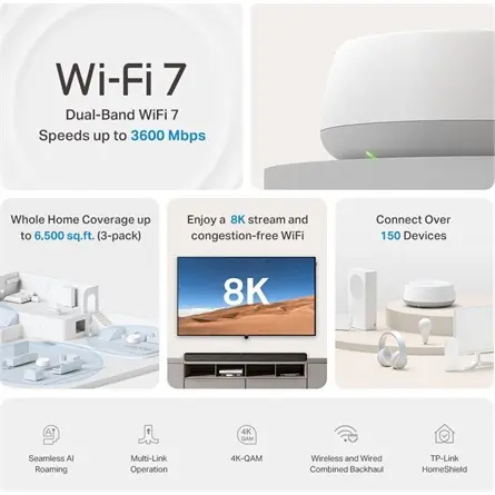 TP-LINK Deco BE22 WiFi 7 Mesh rendszer (2-pack) – 6. kép