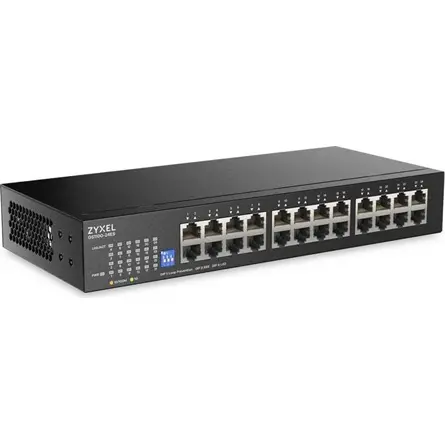ZYXEL Switch 24x1000Mbps Fémházas Rackes Unmanaged DIP Selector, GS1100-24ES-EU0101F – 3. kép