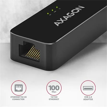AXAGON ADE-XR 10/100 Ethernet USB2.0 Adapter – 2. kép