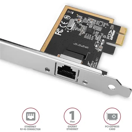 AXAGON PCEE-GRF PCIe Gigabit Ethernet – 2. kép