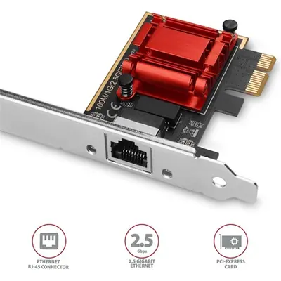 AXAGON PCEE-G25 PCIe 2.5 Gigabit Ethernet – 2. kép
