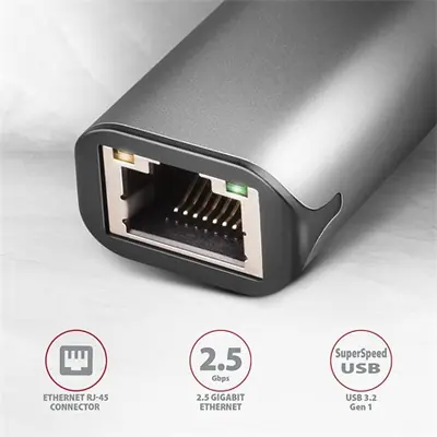 AXAGON ADE-25RC SuperSpeed USB-C 2,5 Gigabit Ethernet – 2. kép