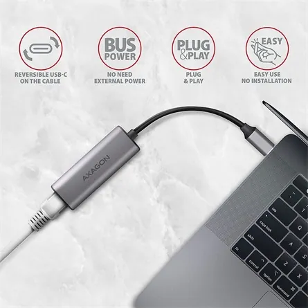AXAGON ADE-25RC SuperSpeed USB-C 2,5 Gigabit Ethernet – 3. kép