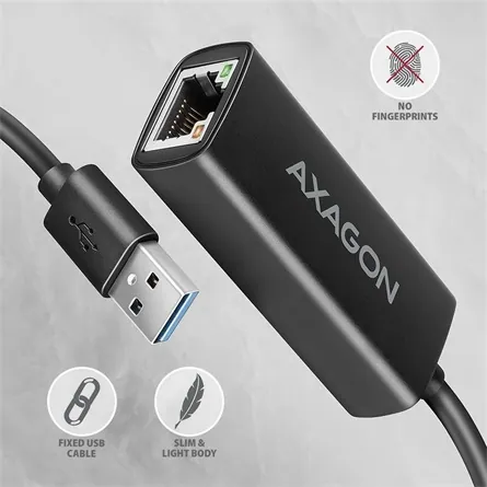 AXAGON ADE-AR USB-A Gigabit Ethernet Adapter Black – 4. kép