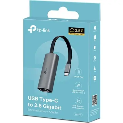 USB-C-->UTP 100/1000/2500 átalakító (USB 3.0) TP-LINK UE302C – 2. kép