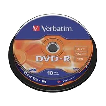 Verbatim DVD-R írható DVD lemez 4,7GB 10db hengeres – 2. kép
