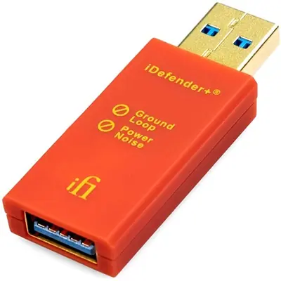 ifi iDefender+ AA USB-A 3.0 -> USB-A 3.0 M/F aktív zavarszűrő piros – 2. kép