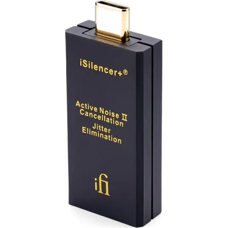 ifi iSilencer+ CA USB-C -> USB-A 3.0 M/F zavarszűrő fekete – 3. kép