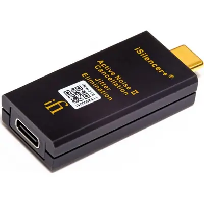 ifi iSilencer+ CC USB-C -> USB-C M/F zavarszűrő fekete – 2. kép