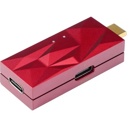 ifi iDefender Max USB-C -> USB-C M/F aktív zavarszűrő piros – 5. kép