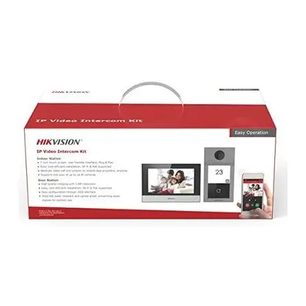 Hikvision IP kaputelefon szett - DS-KIS604-S (DS-KV8113-WME1, DS-KH6320-WTE1, DS-3E0105P-E/M, 16GB microSD kártya) – 5. kép