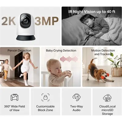 Mercusys MC210 3MP beltéri WiFi kamera – 2. kép