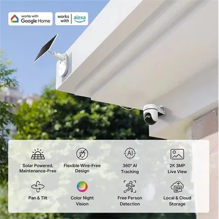 TP-Link Tapo C610 KIT Solar-Powered Pan/Tilt Security Camera Kit – 4. kép