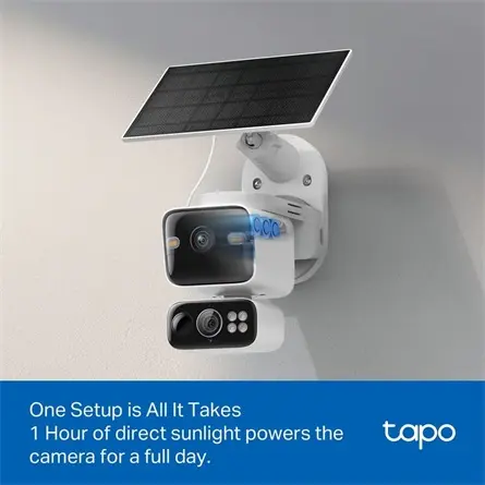 TP-LINK Tapo C645D WiFi kamera +A201 Solar Panel Kit – 7. kép