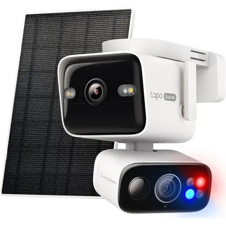 TP-LINK Wireless Kamera Cloud kültéri Dual + Okos Solar Panel IP65, TAPO C675D KIT – 3. kép