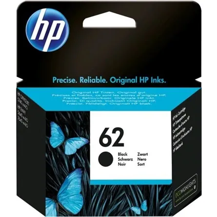 HP C2P04AE (62) Black tintapatron