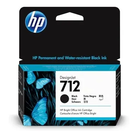 HP 3ED70A (712) Black tintapatron