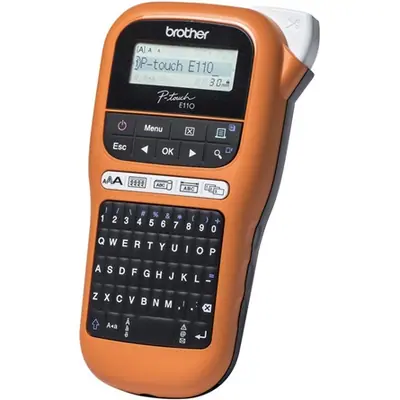 Brother PT-E110VP Címkenyomtató Orange/Black