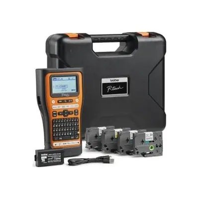 Brother PT-E560BTSP Címkenyomtató készlet Orange/Black – 2. kép