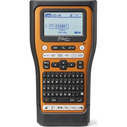 Brother PT-E560BTSP Címkenyomtató készlet Orange/Black – 3. kép