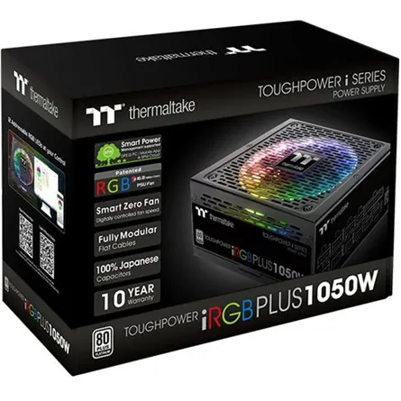 Thermaltake Toughpower iRGB PLUS ATX gamer tápegység 1050W 80+ Platinum BOX – 7. kép