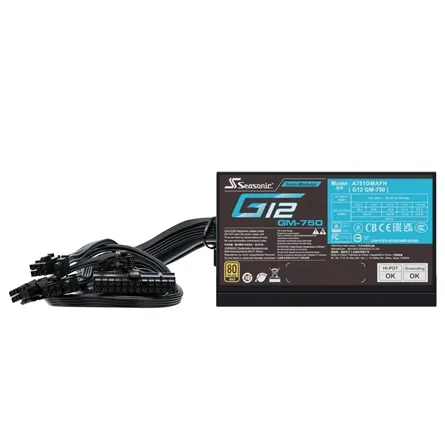 Seasonic G12 GM (2024) ATX tápegység 750W 80+ Gold BOX – 4. kép