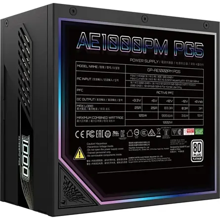 GigaByte GP-AE1000PM PG5 1000W 80+ Platinum táp – 4. kép