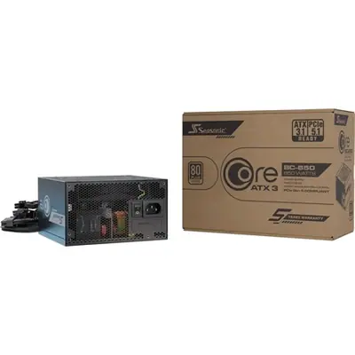 Seasonic Core BC ATX 3.1 ATX desktop tápegység 850W 80+ Bronze BOX – 2. kép