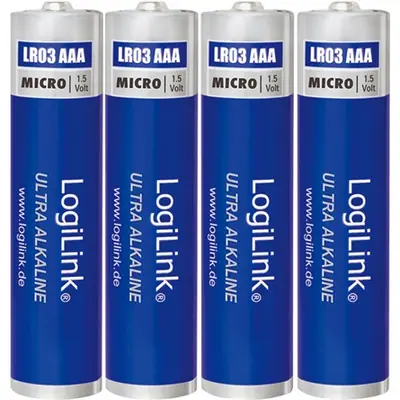 LogiLink Ultra Power AAA (LR03) alkáli elem 4db – 2. kép