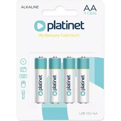 Platinet AA Alkáli Elem 4db/csomag
