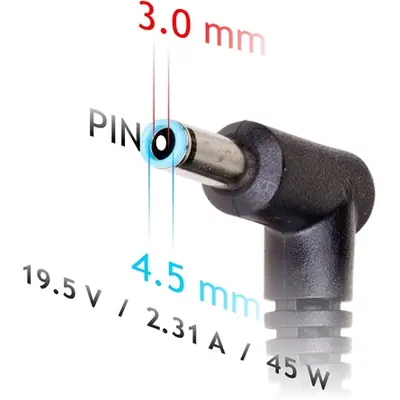 Akyga AK-ND-68 19,5V / 2,31A 45W 4,5x3mm Dell hálózati notebook töltő – 2. kép