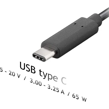 Akyga AK-ND-70 5-20V / 3,25A 65W Type-C univerzális hálózati notebook töltő – 4. kép