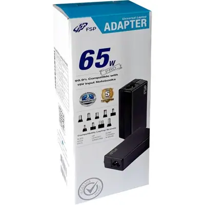 FSP NB 65 PRO 65W notebook hálózati töltő adapter – 2. kép