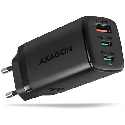 AXAGON ACU-DPQ65 QC4 + USB-C PD Wall Charger Black