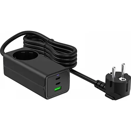 Akyga AK-CH-21 65W univerzális hálózati töltő adapter fekete – 2. kép