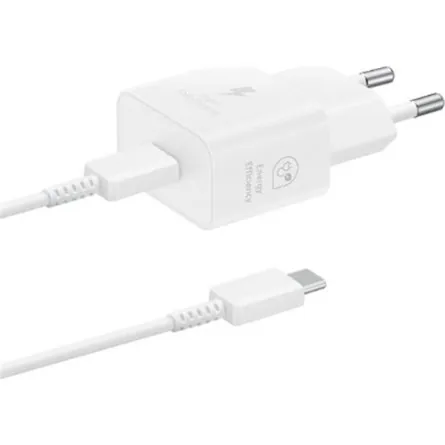 Samsung 25W PD Power Adapter with USB-C cable White