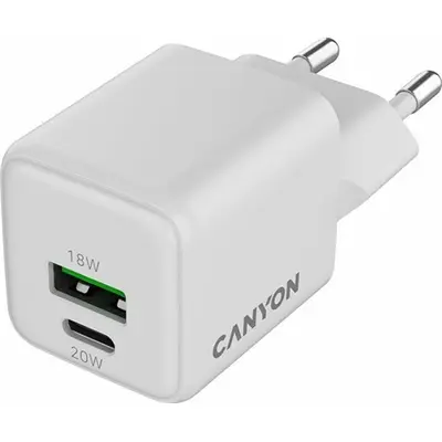 Hálózati töltő 1xUSB + 1xUSB-C aljzattal Canyon 20W CNS-CUW20AC – 2. kép