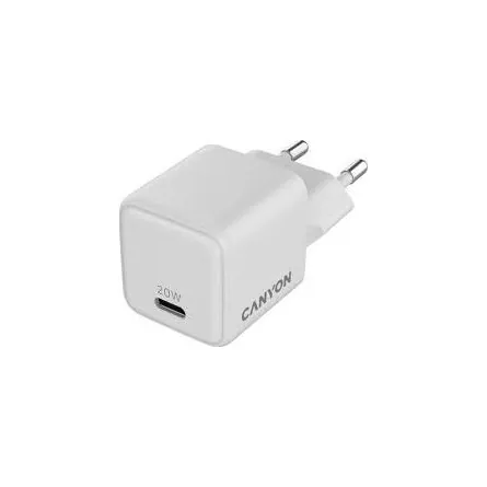 Canyon CU20C 20W univerzális hálózati töltő adapter fehér (GaN) – 2. kép