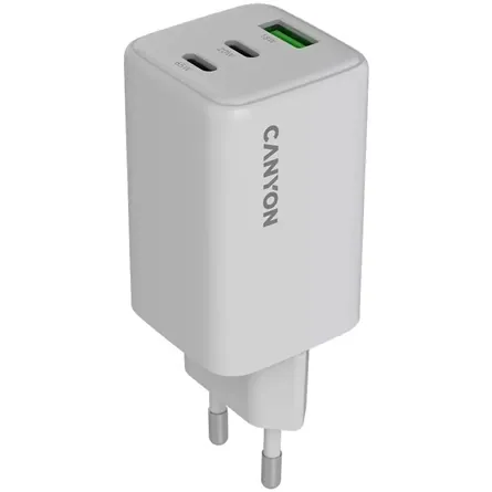 Canyon CU65ACC GaN 65W univerzális hálózati töltő adapter fehér – 2. kép