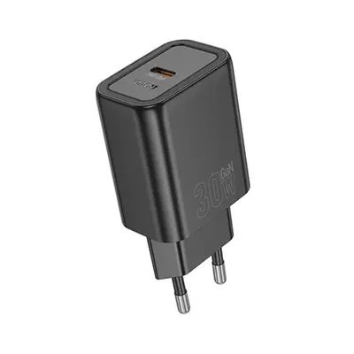 Hálózati töltő 1xUSB + 1xUSB-C aljzattal Hoco 30W PD N63