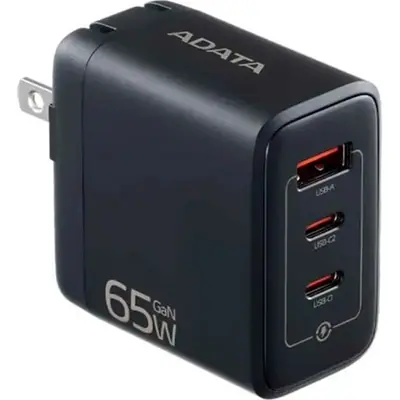 A-Data 65W GaN USB Charger Black (US)