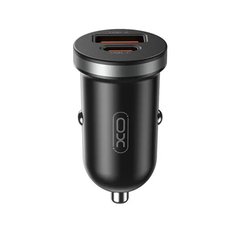 XO CC56 30W univerzális autós töltő adapter fekete 30W, PD