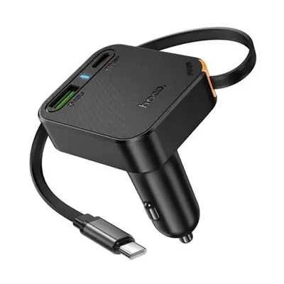 HOCO NZ18 Guardian 65W univerzális autós töltő adapter fekete PD/QC 3.0/ FCP/ AFC