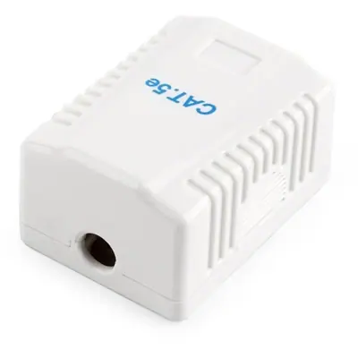 Gembird 1x RJ45 kat. 5e fali aljzat, komplett fehér – 2. kép