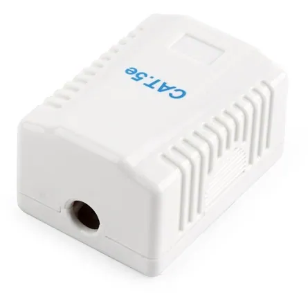 Gembird 1x RJ45 kat. 5e fali aljzat, komplett fehér – 2. kép