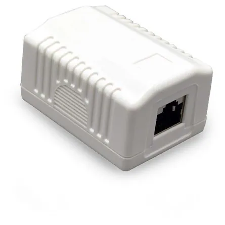 Gembird 1x RJ45 kat. 5e fali aljzat, komplett fehér – 3. kép