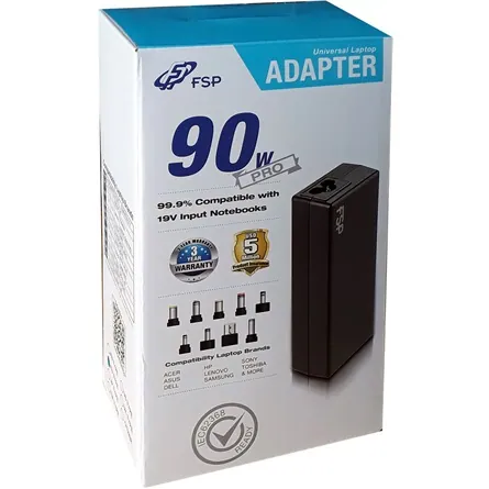 FSP NB 90 PRO 90W notebook hálózati töltő adapter – 2. kép