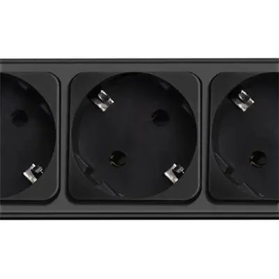 Akyga AK-SP-06B Túlfeszültségvédő Kapcsolóval 5DIN 3m Black – 2. kép
