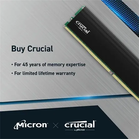 Crucial 64GB DDR4 3200MHz Kit(2x32GB) Pro Black – 5. kép